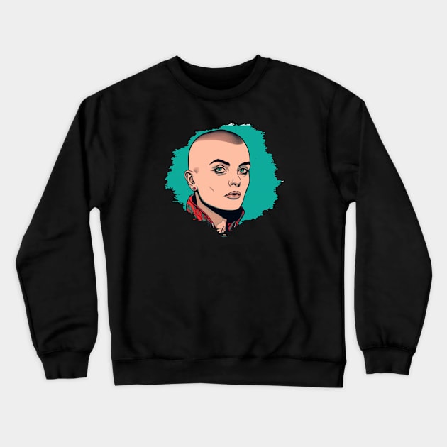 Sinéad O'Connor Crewneck Sweatshirt by Pixy Official